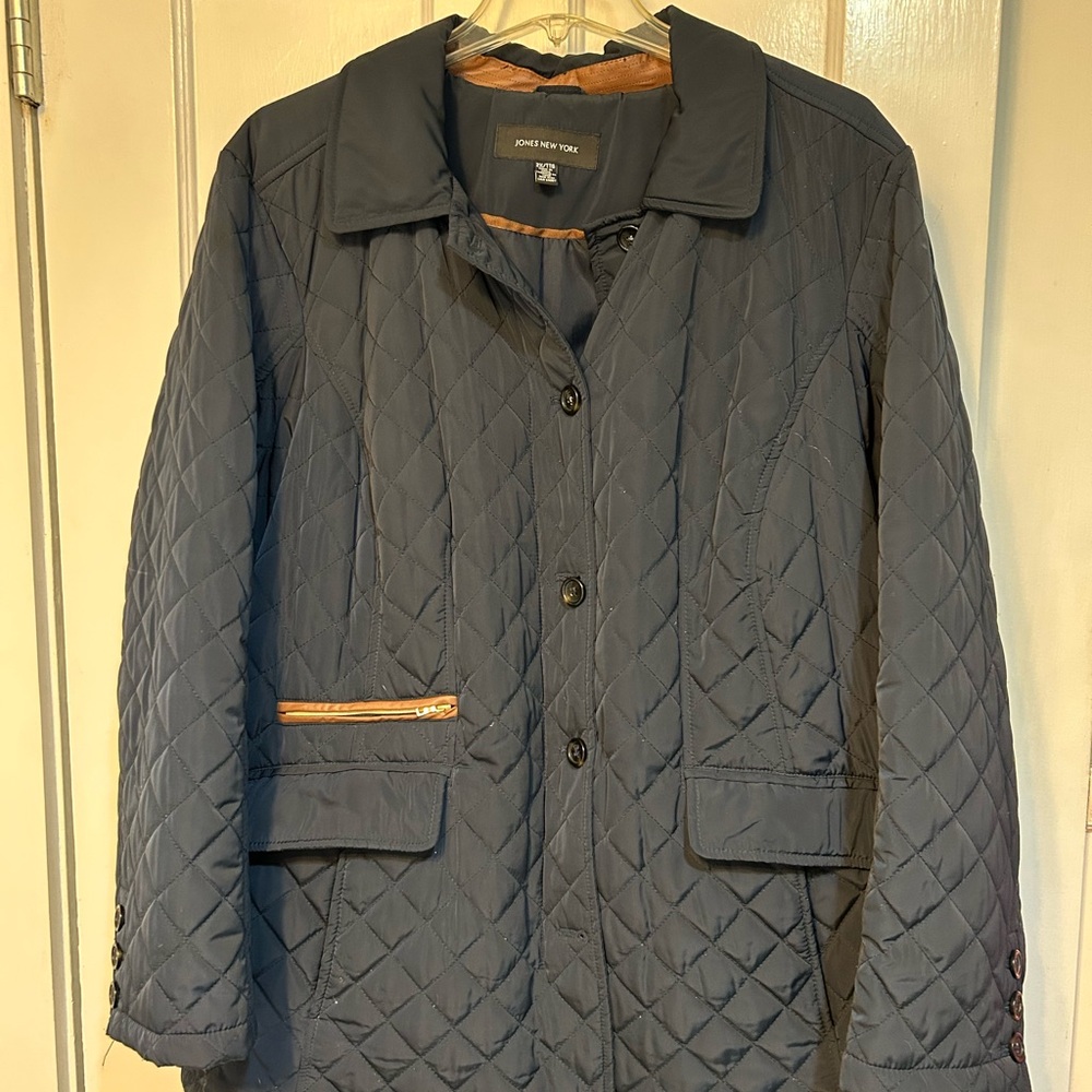 Jones New York Women's Quilted Jacket - Navy